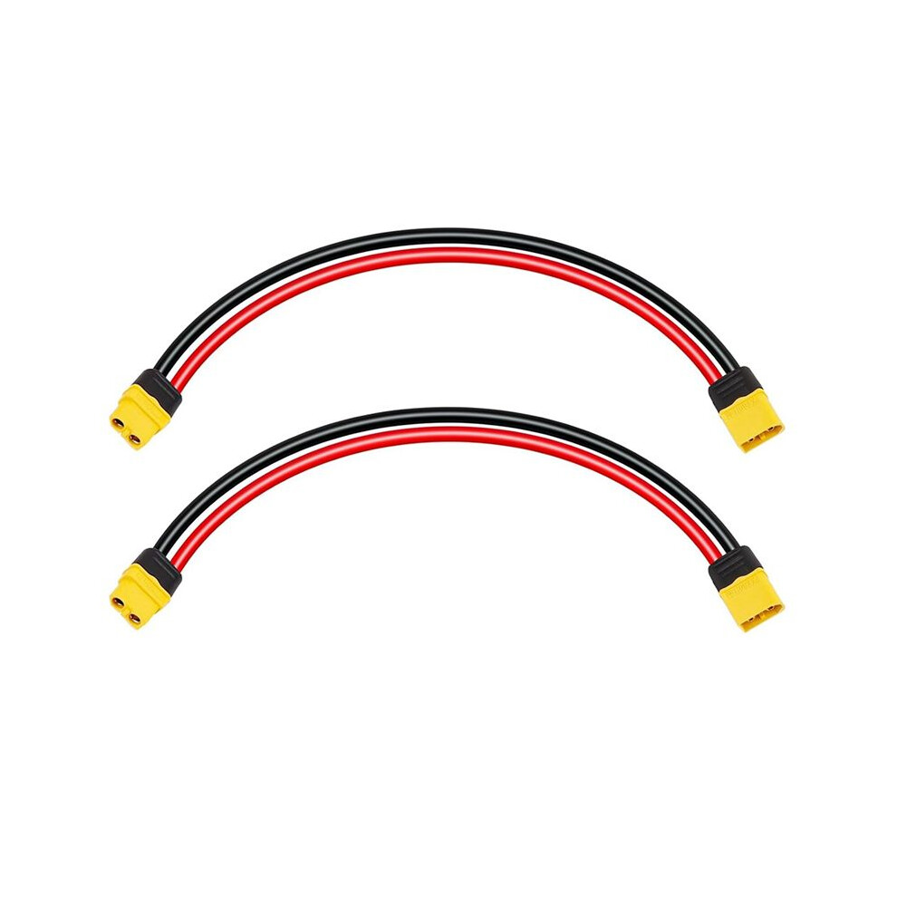 2Pcs Xt60 Extension Cable 12Awg 1Ft Xt60 To Xt60 Cable With Male To Female Connector For Solar Panel Rc Battery 4713745085404