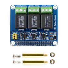 Carte D'Extension de Relais 3 Canaux pour Raspberry Pi 5/4B avec Isolation Optocoupleur pour Raspberry Pi 5 4B 3B+ 3B Zero 2W