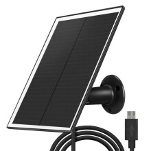 6W 5V Solar  USB Utomhus Vattentät Lågström Säkerhetsövervakning Laddningspanel Solcellspanel, Svart-A