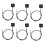 6Pc Momentary  Momentary Push Button  Off  12V 24V Surface Mount  Button  Durable Easy Install 1