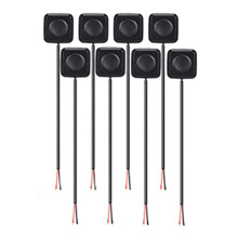 8 Stuks 12V/24V Kortstondige Drukknop Aan/Uit-Schakelaar, Opbouwmontage, Eenvoudige Installatie voor Elektronisch Experiment