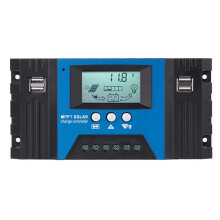 100A MPPT Regulator Ładowania Słonecznego Podwójny Wyświetlacz LCD USB 12 V/24 V Automatyczny Panel Ogniw Słonecznych Regulator Ładowarki z
