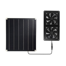 20 W 12 V Panneau Solaire Ventilateur D'Extraction Extracteur D'Air pour Bureau Extérieur Chien Poulailler Serre Panneau Solaire Étanche