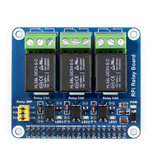 3-Kanaals Relaisuitbreidingskaart voor Raspberry Pi 5/4B met Optocoupler-Isolatie voor Raspberry Pi 5 4B 3B+ 3B Zero 2W