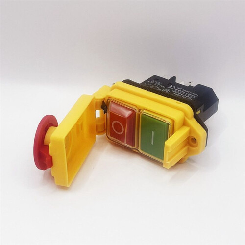YH02-A Electromagnetic  250V 16A 4PIN Start Push Button for Machine Tool Equipment Waterproof 2