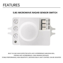5.8G Magnetron Inductie Schakelaar 220V Intelligente Energiebesparende Controle Magnetron Sensor