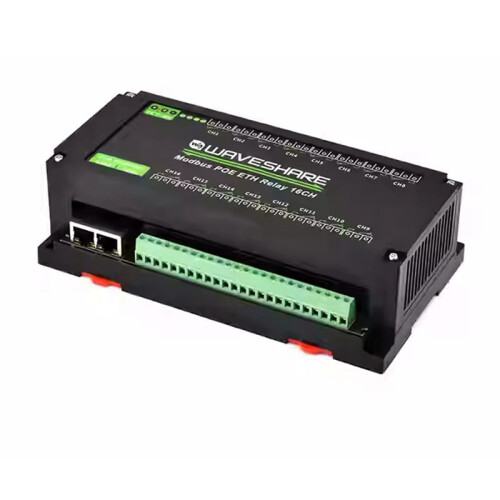Waveshare 16CH Relaismodule Modbus POE ETH Relaisondersteuning Modbus RTU//TCP-Protocol voor Industriële Automatisering 1