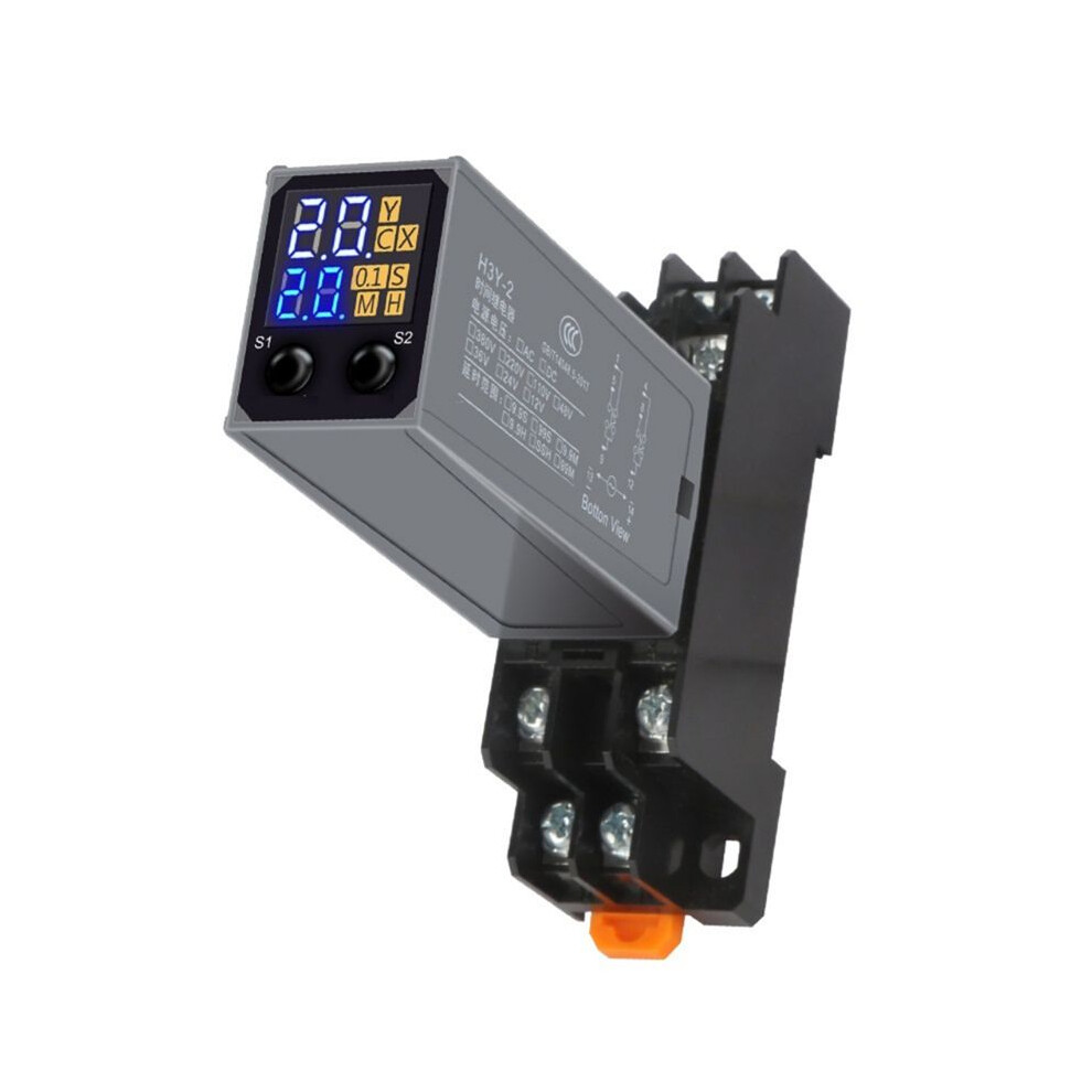 Lcd Display Delay Relay Power- Delay Controller Electronic Delay Timer Relay With Base Socket A220v 4713037792270