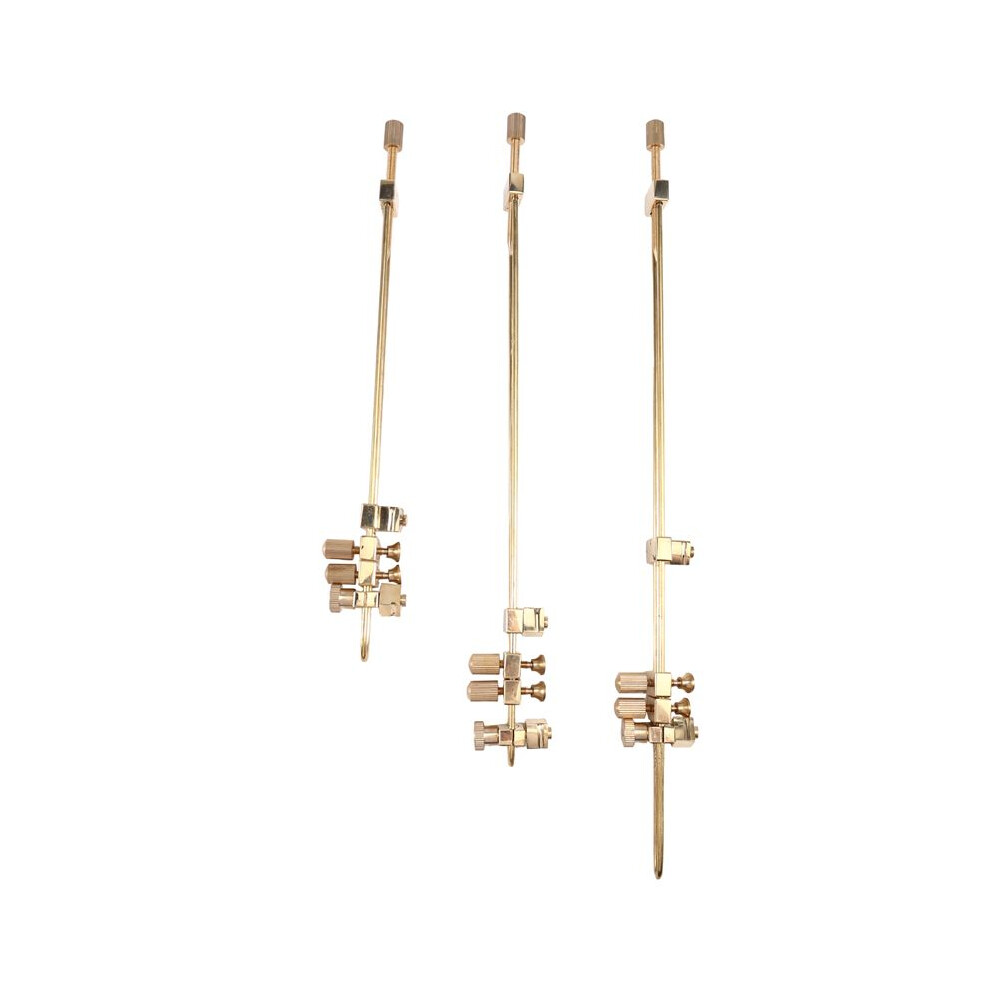 3Pcs Violin Brass Repair Crack Debug Clamps, Luthier Making Tools Strip Type Middle Seam Clamp Back Panel Seam Clip 4712847597969