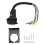 7 Pin Trailer Plug,7 Way Trailer Light Connector Socket,7 Pin Truck Plug Quick Converter with Mounting Bracket 5