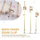 3PCS Violin Brass Repair Crack Debug Clamps, Luthier Making Tools Strip Type Middle Seam Clamp Back Panel Seam Clip 4