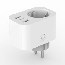Prise Connectée Tuya, Norme Européenne Allemande, Commande Vocale, Wi-Fi, Minuterie, Télécommande, Moniteur D'Énergie, Prise UE.