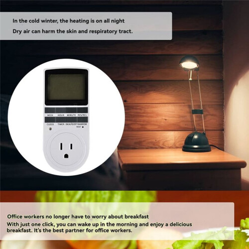 Intelligent Digital Temperature Controller AU  Socket 240V 50Hz LCD Display Indoor Timing Power  AU Plug 2