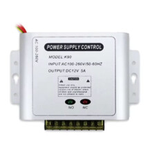 AC 100-260V Access Control Power Supply Controller  12V 5A Access Control  Delay Power Adapter