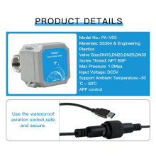 Tuya Wifi Intelligent Water Valve Shut Close Rate 0%To100% Garden Life Faucet Automation Voice Control,DN20,A