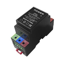 Fuente de Alimentación Industrial DIN POE , CA 100-240 V A CC 12 V, 24 W, Convertidor de CA A CC de Doble Canal para Punto de Acceso/Cámara.