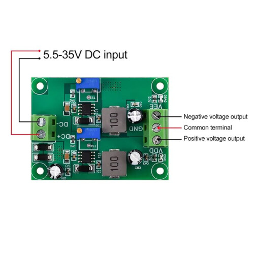 Positive Negative Voltage Stabilizing Power Supply Module Low Ripple Linear Adjustable Stabilizing Voltage Regulator 1