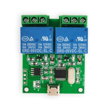 LCUS-2 Type 2 Way USB Relay Module USB Intelligent Control Computer Serial Port USB Control Relay