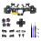 Ergonomic Micro- Tactile Clicky Hair Trigger Kit for PS5 Controller BDM-030/040/050 12Key Click CircuitBoard Kit A 1