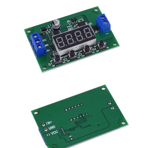 12V LED Digital Cycle  Delay Relay Module Trigger Delay  Countdown Timer Timming Relay Board 5pcs 1