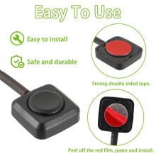 7 Pieces Momentary Push Button /Off  12V/24V,  Button  Mount for Car Horn, Industrial Control