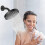 Shower Arm, Wall Mount Replacement Shower  Arm for Fixed Shower  and Handheld Showerhead, 25cm 1