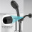 Shower Arm, Wall Mount Replacement Shower  Arm for Fixed Shower  and Handheld Showerhead, 25cm 5