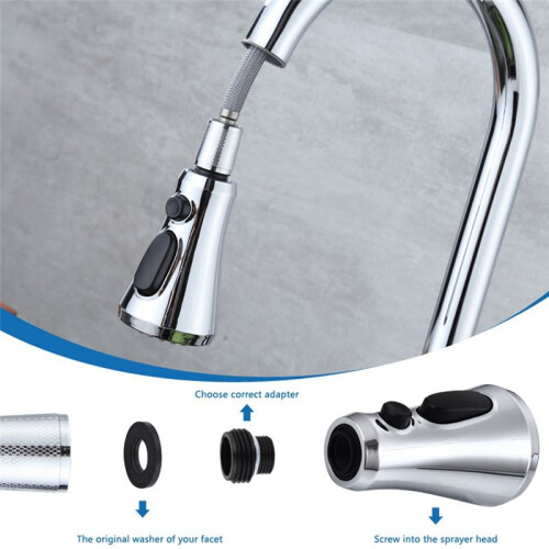 Kitchen Faucet  Replacement, 3-Mode (Blade Spray) Pull Down Kitchen Sink Faucet Sprayer  with 9 Adapters 2