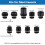 Kitchen Faucet  Replacement, 3-Mode (Blade Spray) Pull Down Kitchen Sink Faucet Sprayer  with 9 Adapters 6
