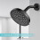Shower Arm, Wall Mount Replacement Shower  Arm for Fixed Shower  and Handheld Showerhead, 25cm 6