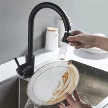 Kitchen Faucet Spray  Filter Adjustable Rotary Splashback Tap Nozzle Bubbler Kitchen Sink Faucet Silver B