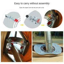 Tent Stove Jack Camping Firewood Stove Pipe Insulation Flame Protection Plate Stove Jack with Chimney Hole for Hot Tent
