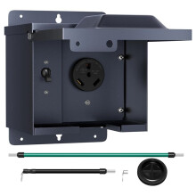 -1 30a RV Distribution Box American RV Distribution Box Distribution Cabinet Power Socket Box with Circuit Breaker