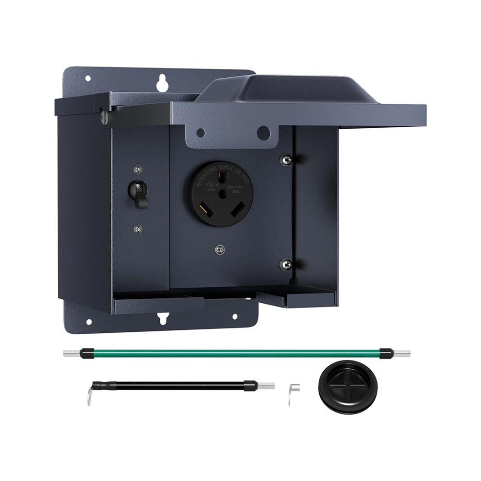 1 30A Rv Distribution Box American Rv Distribution Box Distribution Cabinet Power Socket Box With Circuit Breaker 4712344824841
