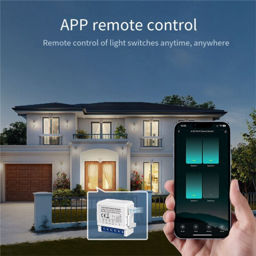 Tuya  WiFi Light  Control 4 Way  Breaker Controlled By Yandex Alexa  Home 2