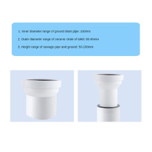 Adaptateur de Raccordement de Toilette, Égouttoir, Tuyau de Vidange, Accessoires de Toilette, Outil de Salle de Bain pour la Maison, Tuyau de Sortie