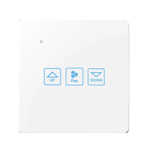 Interruptor de Toque de Controle de Velocidade Do Ventilador Wifi  Deluxe Crystal Panel  Tuay App Controle Remoto 90V 250V EU UK (C)