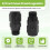 Drip Irrigation Pressure Regulator 25 PSI 3/4 Inch Hose Thread Drip Irrigation Pressure Reducer - 2 Pack 6