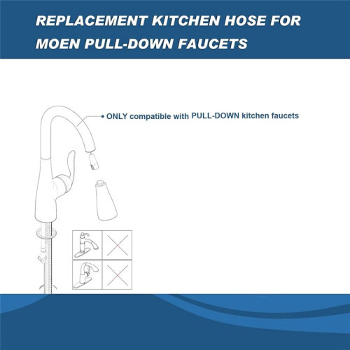 Replacement Hose Kit for Moen Pull Down Kitchen Faucet 150259, for Moen Kitchen Sink Faucet Replacement Part 1