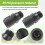 Drip Irrigation Pressure Regulator 25 PSI 3/4 Inch Hose Thread Drip Irrigation Pressure Reducer - 2 Pack 1