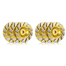 6 Pièces Séries Turbo Row Diamond Broyage Coupe Meule Béton Turbo Coupe Disque Grinder pour Sable de Murs En Béton, Sols