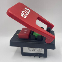 Interruptor de Pá de Dupla Voltagem 110V/220V, 3HP A 230 Volts, Pá de Joelho  para Ferramentas Elétricas Desligamento Rápido