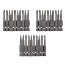 6,3 mm Tige Hexagone 4mm T20 Pointe Magnetique Torx Tournevis 30 Pieces