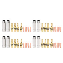44 Teile Mig Schweiß Düse Schweißer Brenner Düsen Gold Spitzen Halter Kontakt Tipps 0,040 Zoll Gas Diffusor Set für Taschenlampen