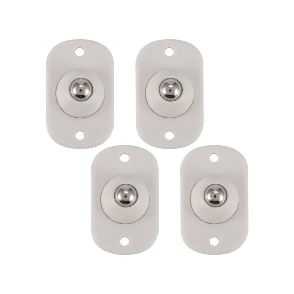 4Pcs Stainless Steel Swivel Caster Wheels With 360 Degree Rotation For Furniture, Storage Boxes, Cabinet, Trash 6034276681285