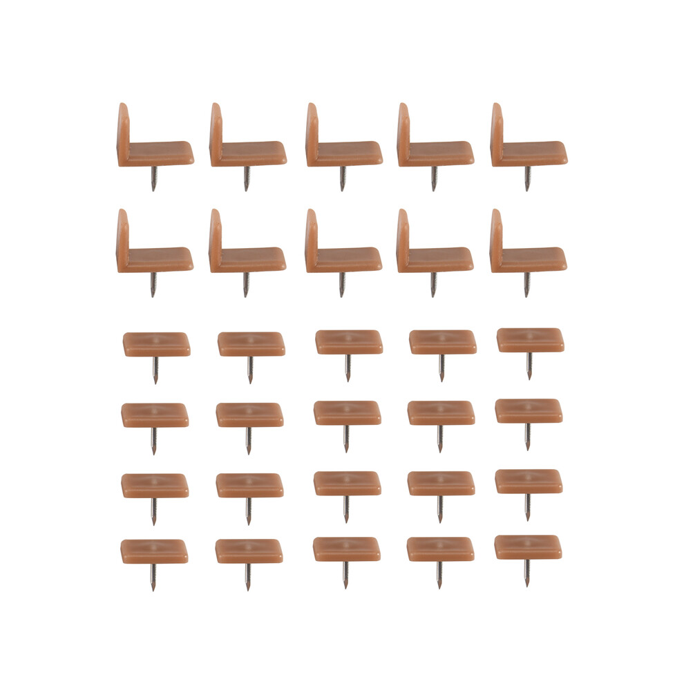 Plastic Drawer Glides And Slides Drawer Stoppers, Tack-In Drawer Tack Glide Plastic For Repairing Dressers, 30 Pcs 4713332828759