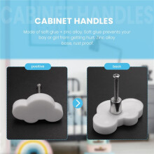 10 StüCk Cartoon Wolke MöBel Griffe Kinder Zimmer KnöPfe Griffe Schublade Ziehen Griff TüR Griff für Schlafzimmer KüChe