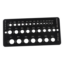 Bohrer Bit Lehre 1/16 Zoll Bis 1/2 Zoll, Schrauben GrößE und Gewinde Lehre Zoll und Dezimal Bohrer Lehre Bohrer GrößEn Leitfaden