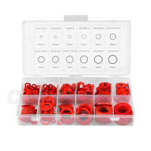 600Pcs Fibre Washer Assorted Kit 12 Size Red Steel Paper Fiber Flat Washer Kit Flat Ring Seal Assortment Kit