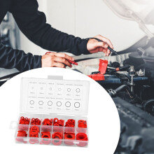 600Pcs Fibre Washer Assorted Kit 12 Size Red Steel Paper Fiber Flat Washer Kit Flat Ring Seal Assortment Kit